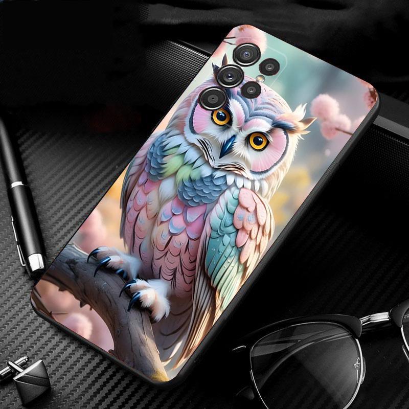 

Phone Case For Samsung Galaxy S25 S24 S23 S22 S21 Ultra S24 S23 S22 S21 S25 Plus S24 S20 FE Cute Owl Cartoon S21 Plus