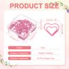 20Pcs Heart Shape Metal Paper Clips Binder Clip Mini Bookmark Book Binding Note Decor Stationery School Office Binding Supplies