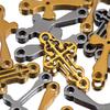 20pcs Stainless Steel Mini Hollow Cross Pendant with Double Hole Bracelet Connector Earring Necklace Charm DIY Jewelry Making