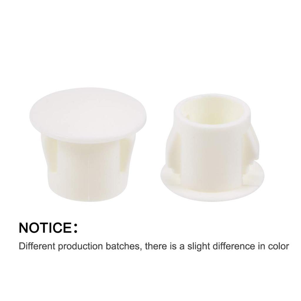 uxcell Hole Plug Plastic Lock Hole Tube Snap 9.5-10.5mm Steel Furniture Fencing Post Pipe