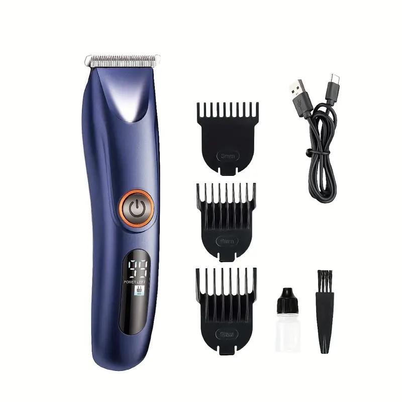 Hair Clipper, Cordless Beard Trimmer Shaver Electric T Blade Hair Trimmer Grooming Kit Razor, Zero Gap Hair Cutting Kit With Guide Combs