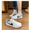 White Dark Blue Color Matching Niche Board Shoes Women's Autumn New Versatile Sports and Leisure White Shoes