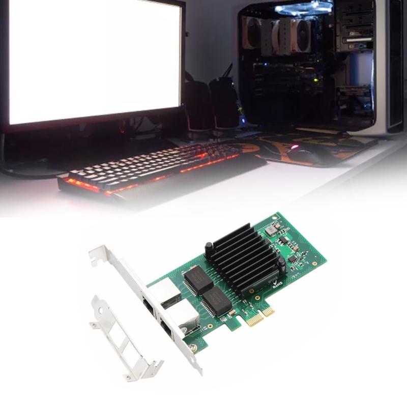 2 porty PCIe 4 pro čip I350-T2 10/100/1000 Mbps LAN karta port serveru gigabitová karta PCIe thernet