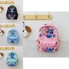 Stitch Angel Flower Sailboat Ice Cream Cartoon Printed Children Backpack For Preschool Children