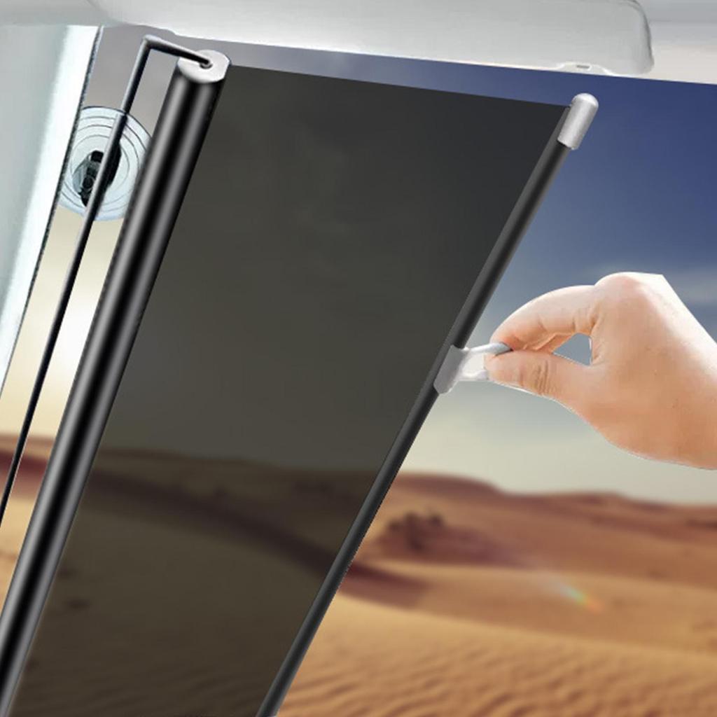 Car Mounted Retractable Roller Blinds Sunshade Truck Front Window Roller Blinds Front/Rear Shutter Auto Interior Accessories