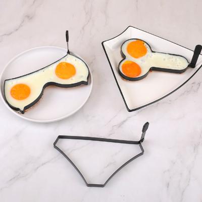 Stainless Steel Cake Mold Creative and Fun Egg Frying Mold Household Non Stick Egg Frying Machine Pancake Baking Tool