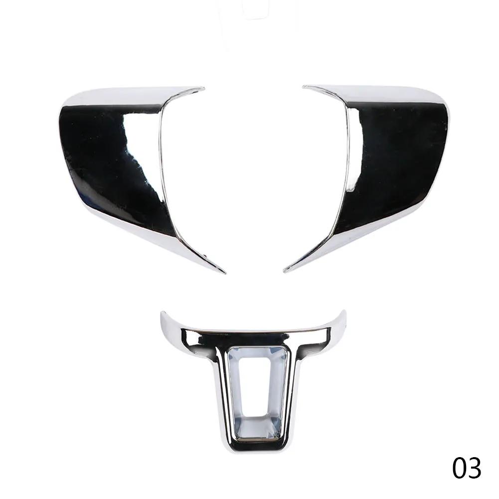 Copertura Decorativa Cromata in ABS per Volante Auto Adesivo per Volkswagen VW GOLF POLO JETTA MK5 MK6 Bora Accessori Auto