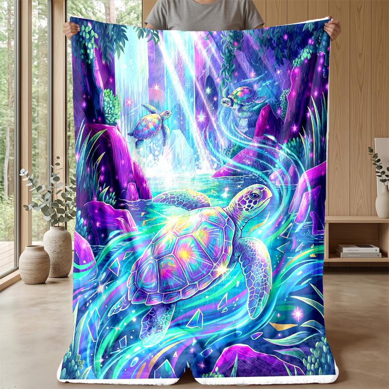 Fantasy Garden Journey Theme blanket Lightweight Warm Flannel Blanket Decorative Throw Blanket for Home Decoration