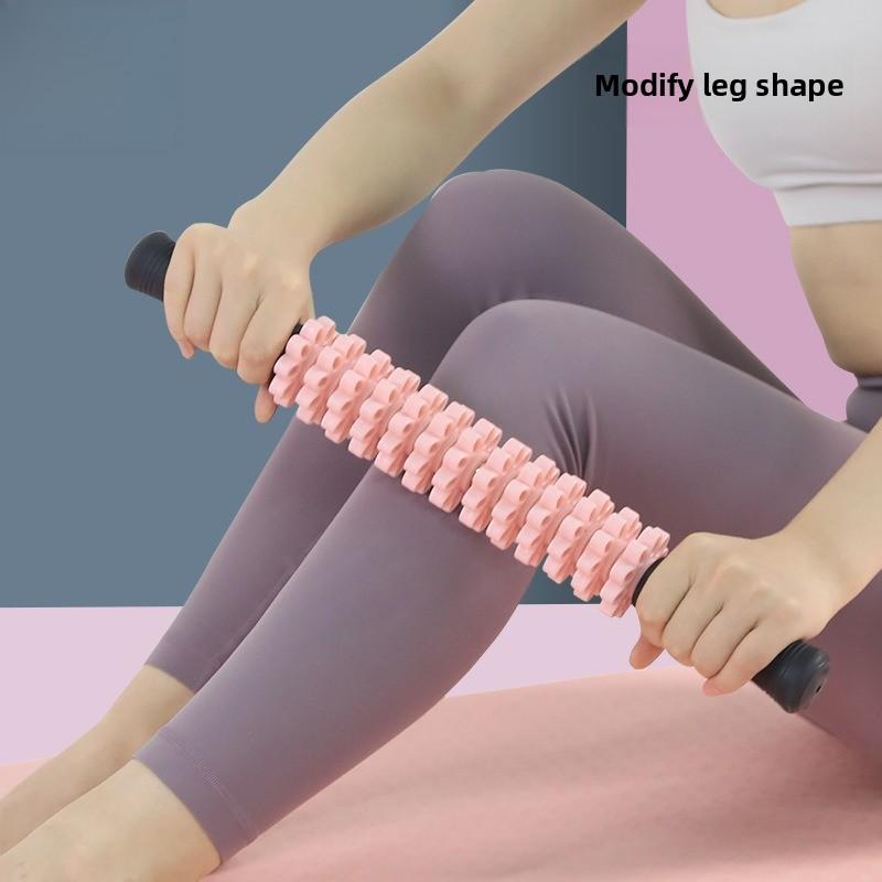 New Able Petal Yoga Roller Massage Stick Relaxing Muscles Multifunctional Fitness Yoga Massage Stick