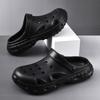 Couple thick-soled hole shoes, men's garden shoes, heightening shoes, cool slippers outside the beach in summer