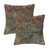 Rust Colored African Mudcloth 2 Pcs Square Pillowcase Pillow Cover Cushion Zip Decorative Comfort Throw Pillow For Living Room