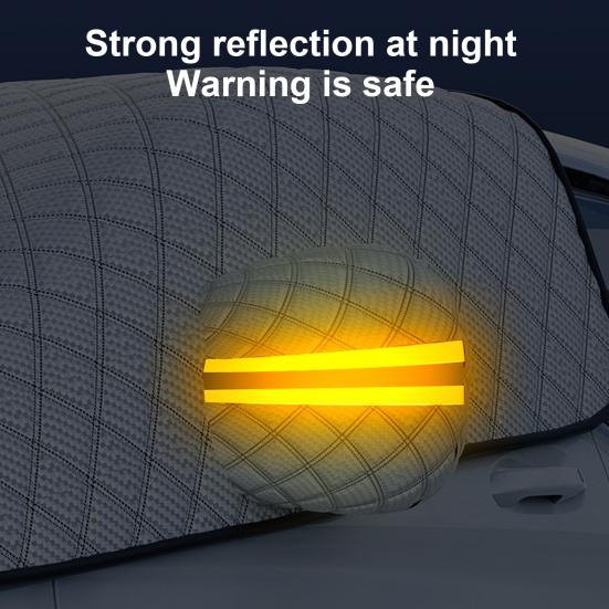 Automobile Ice Shield Snow Cover Foldable Design Wear Resistant Easy Installation Anti-Freezing Winter Car Windshield