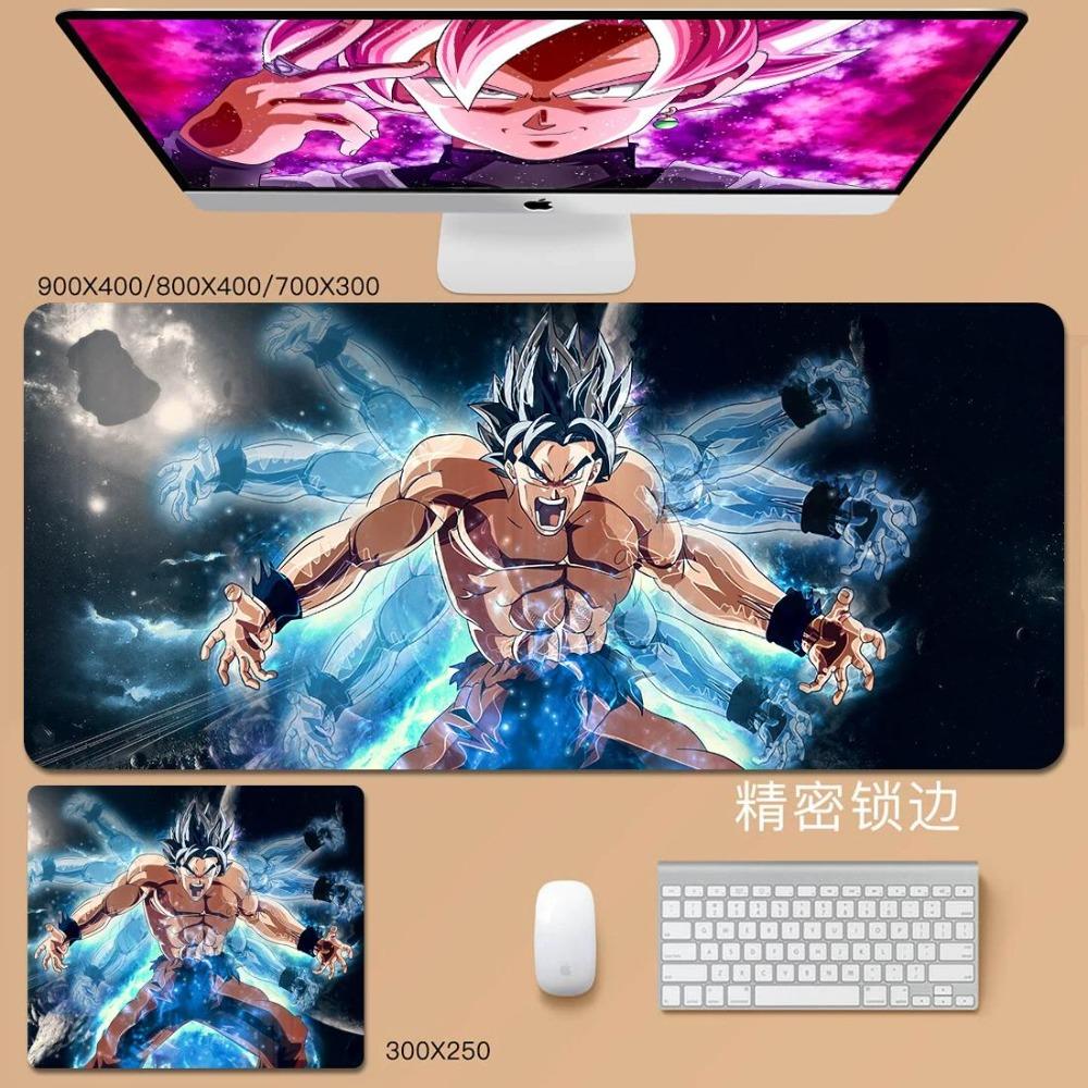 Man Cool Mouse Pad Convenience Dragon Ball Animation Son Goku Leather Mouse Pad Cartoon Vegeta Bulma Broly Large Keyboard Pad Student Desk Pad
