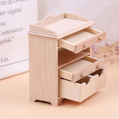 1:12 Miniaturowy Zestaw Szafek do Domku dla Lalek Model Akcesoria do Salonu Domku dla Lalek