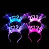 Number Letter LED Glow Hair Bands Snake Shape New Year Headdress  Men/Women/Kids