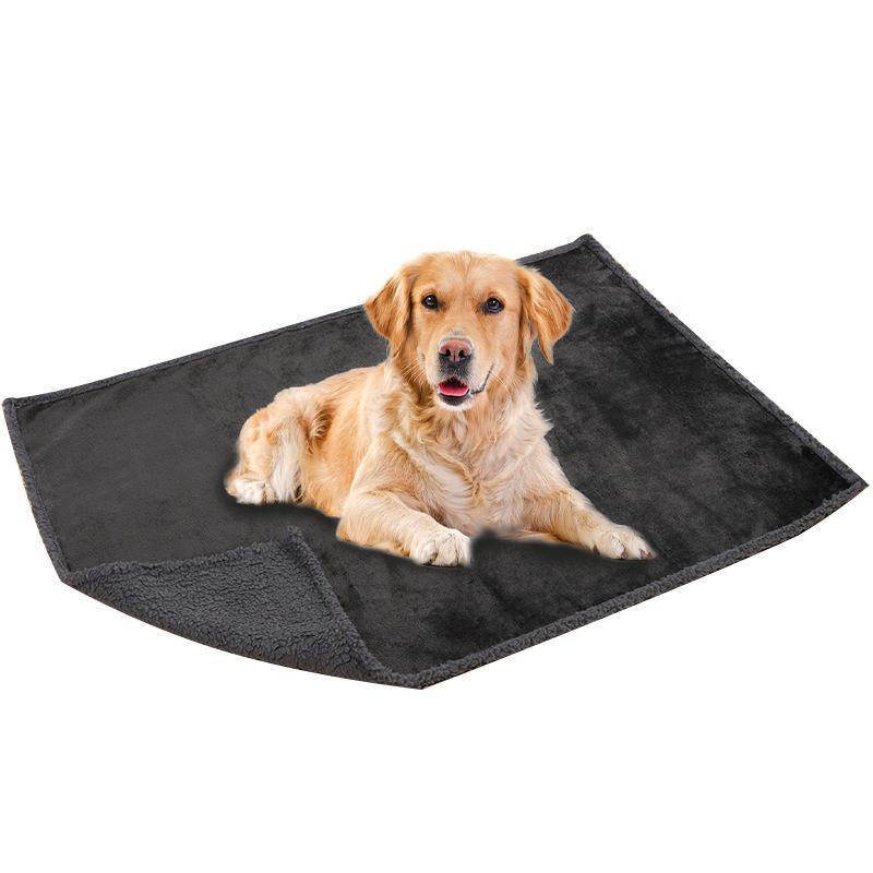Waterproof Flannel Lambskin Pet Blanket & Thickened Dog Mat