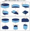 DEWEL Faltbarer Haustierpool für Kinder, 80 cm Durchmesser x 30 cm Höhe, Leicht zu bewegen, Tragbar, Keine aufblasung erforderlich, Einfache Entleerung, Strapazierfähiges PVC