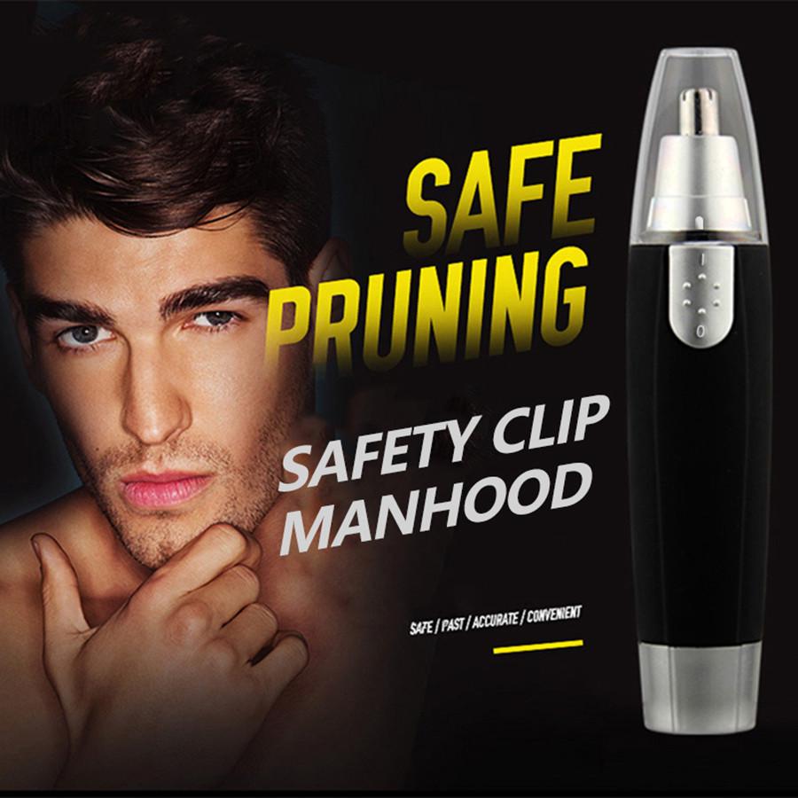 Rechargeable Nose Hair Trimmer for Men & Women - Electric Shaving and Cleaning Clipper