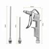 Mini Air Blow Gun Pneumatic Dust Blower Gun Air Spray Gun Dust Cleaning Air Blower with 2 Replacement Nozzle for