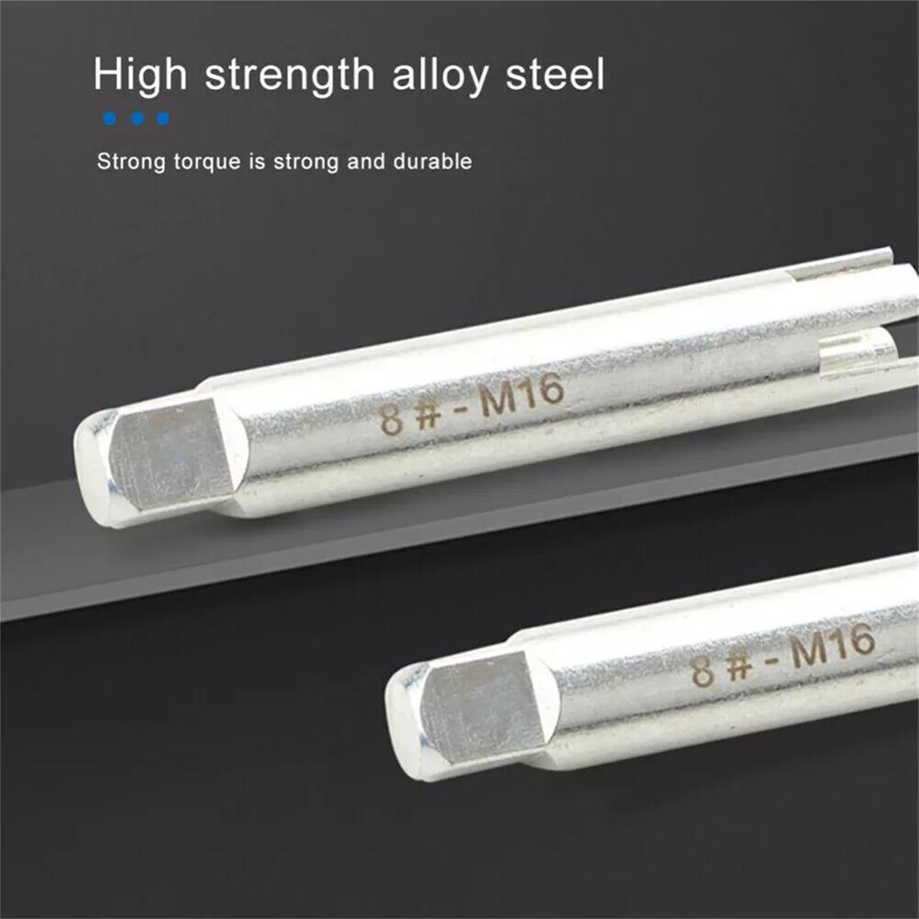 10-teiliges Gewindebohrer-Auszieher-Set Entferner für abgebrochene Schraubenköpfe Aufbewahrungsbox Quadratisch