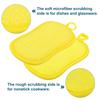 Uxcell Multipurpose Kitchen Dish Sponge Microfiber Sponge Scouring Pad Sponge Scrub for Dishwashing Kitchen 5pcs Scrubber, Non-Scratch Cleaning,