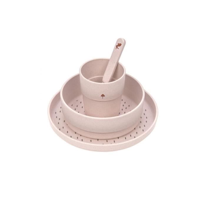 Meal Set - Lassig - Little Forest Rabbit - Pink - Melamine - Unisex