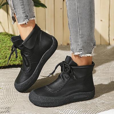 Fashion Women Boots 2024 New Lightweight Laced Up Waterproof Ankle Boots Women Outdoor Comfortable Luxury Boots Woman Botas De Mujer
