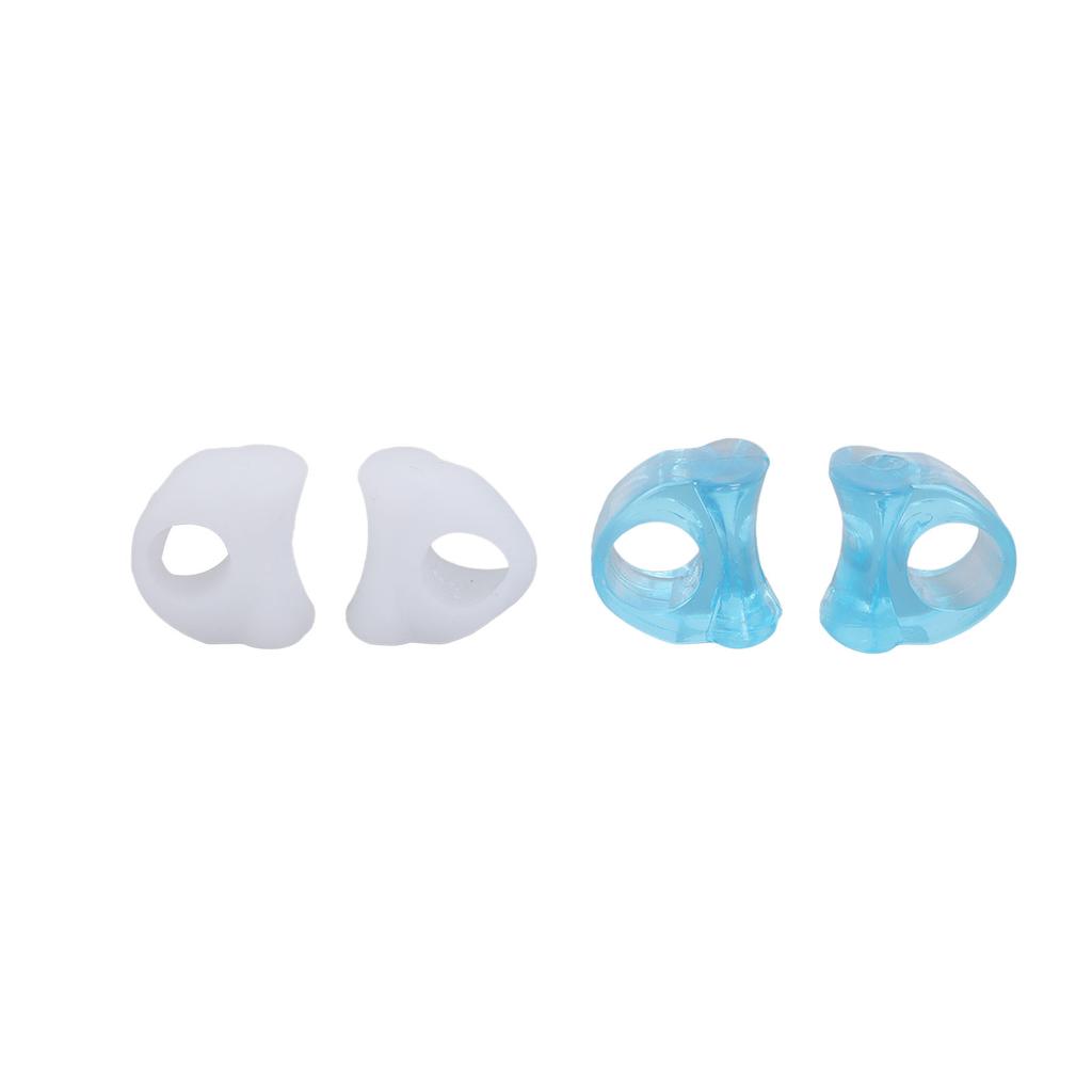 6 Pairs Silicone Toe Separators Relief Bunion Pain Toes Corrector Stretcher Pad Blue White
