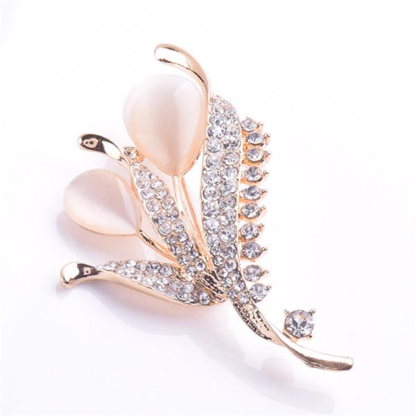 

1 шт Diamond свадебное Брошь цветок из кристалл шарф Pin
