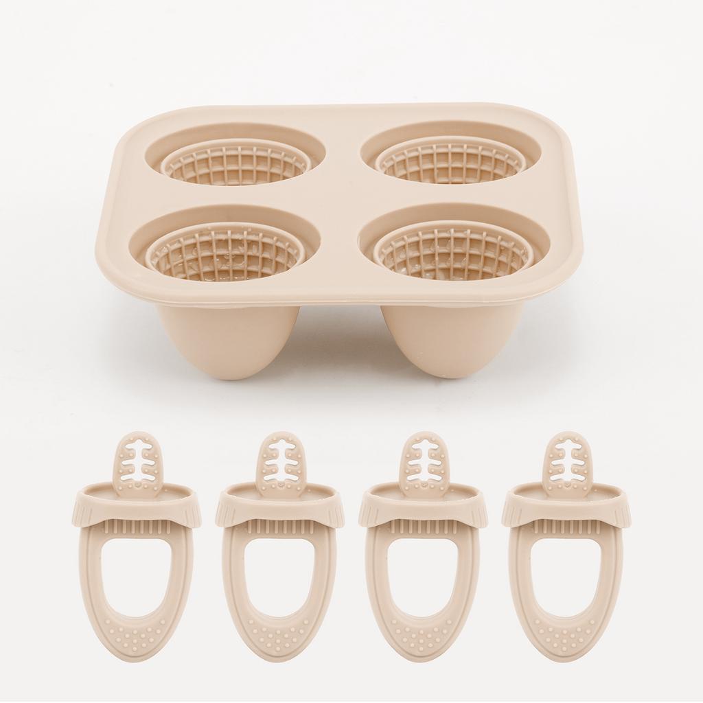 Children's Cheese and Cheese Stick Mold Ice Cream Homemade Special Molds Large Food-grade Silicone with Lid Baby Popsicles Mould