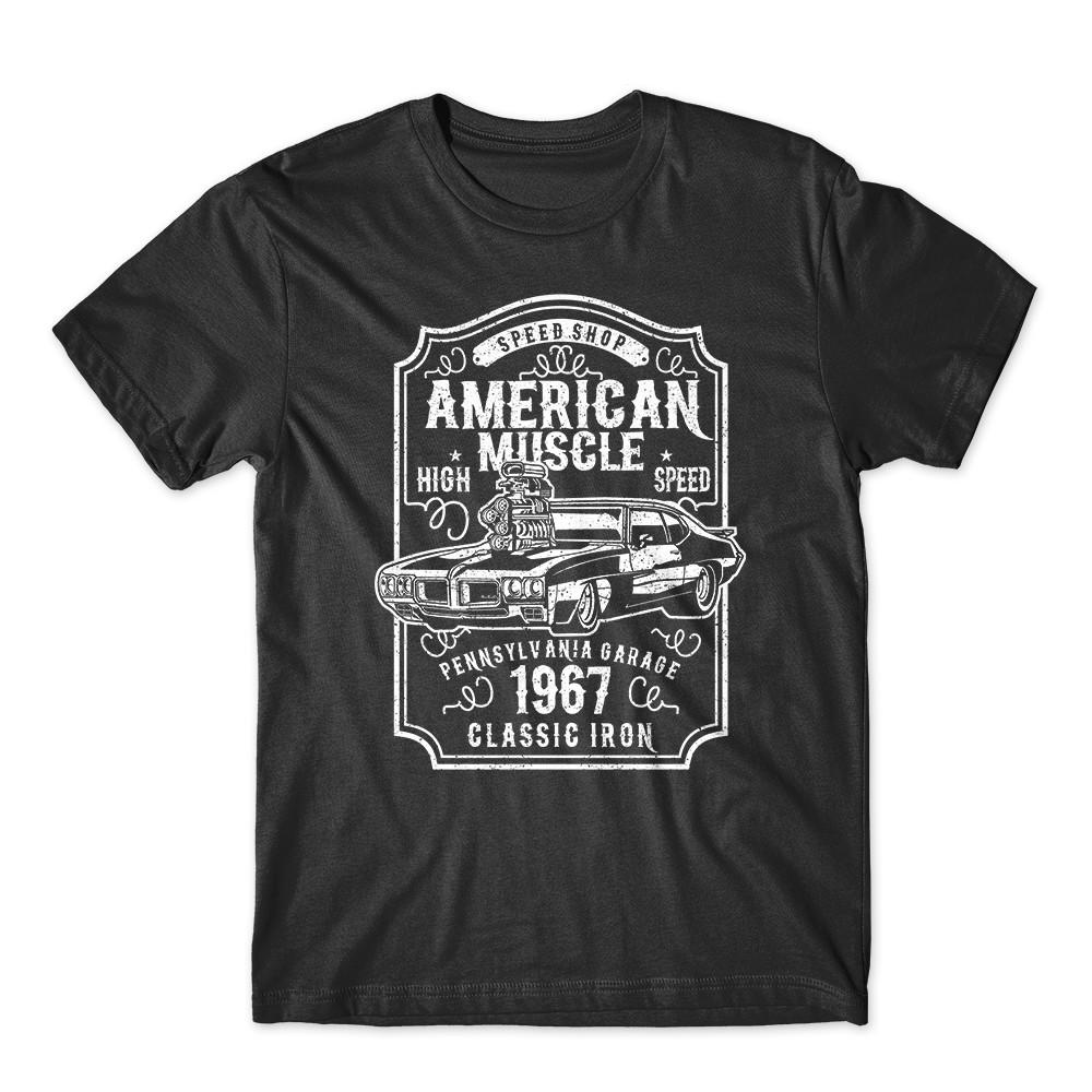 

American Muscle T-Shirt. 100% Cotton Muscle Car Premium Tee New S