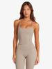 European & American Nude Feel Strap Yoga Set: Tummy Control & Hip Lift Cami with Tight-Fit Sports Pants