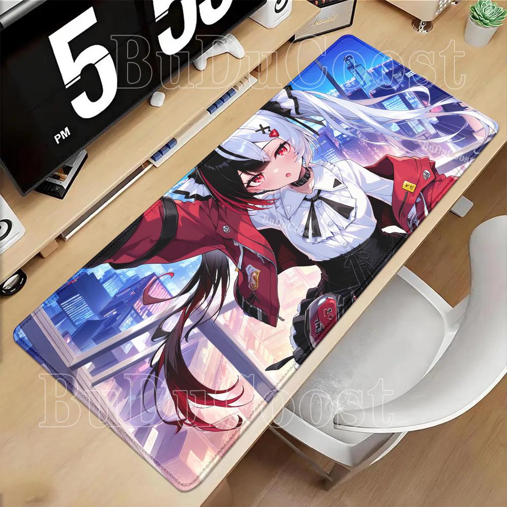 Neverness To Everness Lacrimosa NTE Mousepad Kawaii Anime Girl Mouse Pad PC Non-Slip Rubber Edge Locking Gaming Office Desk Mat
