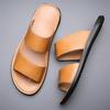 Fashion Gladiators Fashion Men Luxury Brand Pu Leather Casual Slippers Summer New Beach Slippers For Men Non Slip Flat Sandals