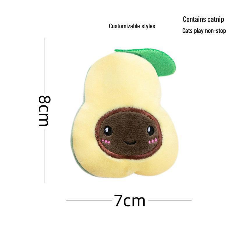 New Catnip Plush Toy: Cat Grass-Infused, Bite & Scratch Resistant, Self-Entertaining Doll for Cats