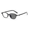 Stylish Oval-Frame Anti-Blue Light Photochromic Reading Glasses Unisex Minimalist Ultra-Light Presbyopia Eyewear 0 To +4.0