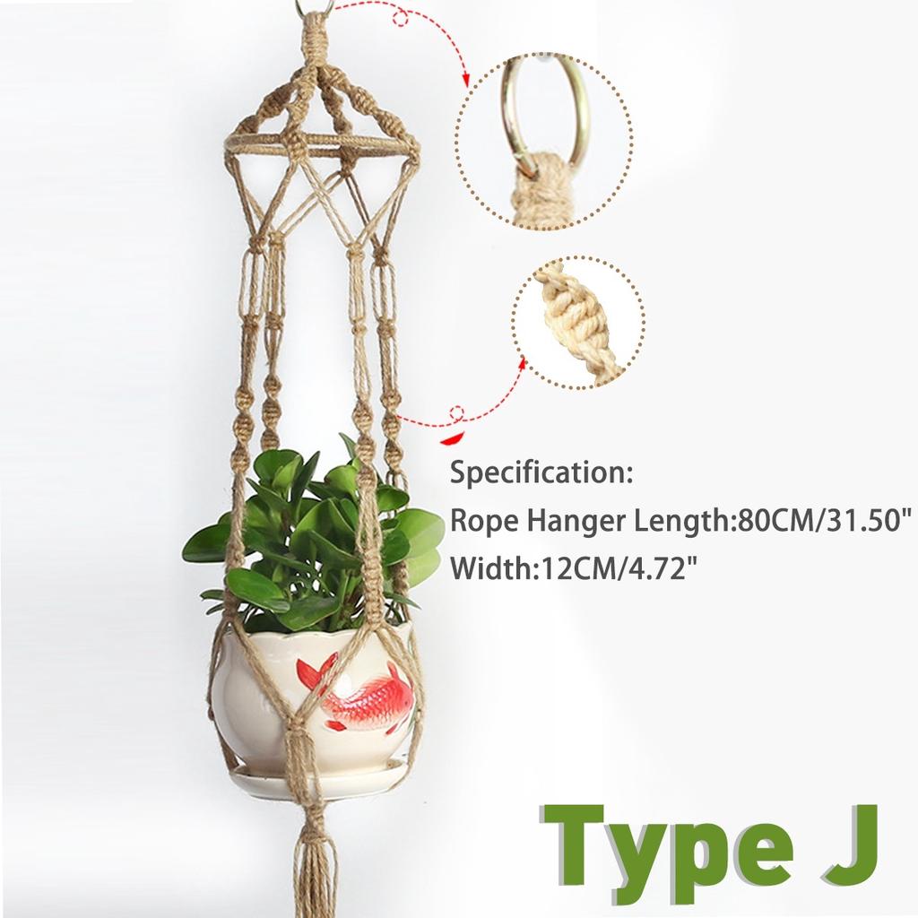 10 Arten Gartentopfhalter Makramee Hanf Hngeaufhnger Pflanzgef Korb  Seil Blumendekor gnstig kaufen  Preis, kostenloser Versand, echte  Bewertungen mit Fotos  Joom