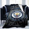 Couverture imprimée City Football Club Couvertures douces en flanelle pour canapé lit Cadeaux pour hommes femmes Couverture de pique-nique Cadeaux de Noël