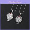 The Vampire Diaries Red Rhinestone Decoration Openable Alloy Necklace For Fans And Fashion Enthusiasts