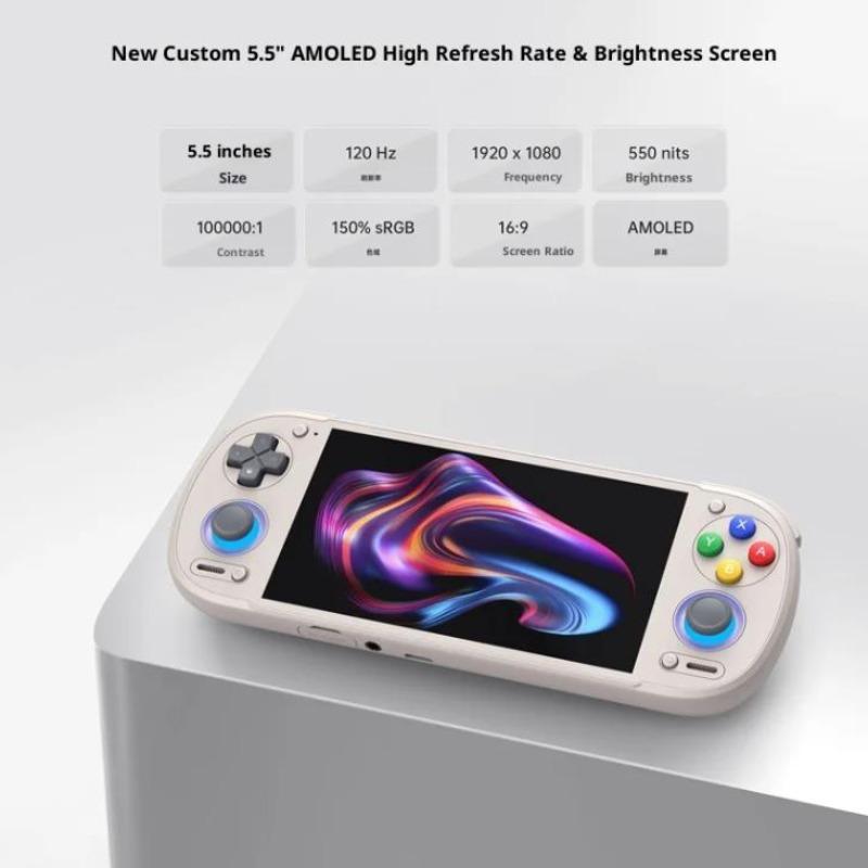Retroid Pocket6 RP6 Android Game Consoles 5.5Inch 1080P 120Hz AMOLED Screen 6000mAh Hall-Effect Trigger 8GEN2 Handheld Console