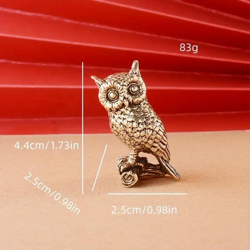 

Мідний виріб Латунь Суцільна Статуетка Кота Сови Креативні Фігурки Тварин Настільні Прикраси Настільний Декор для Дому Колекційний Милий Статуетка Орнамент