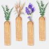 2/4 Stück Holz-Wandvase Moderne Wandmontage-Vase Hängende Dekorative Holz-Wandpflanzer für Kunstpflanzen Trockenblumen Heimdekoration