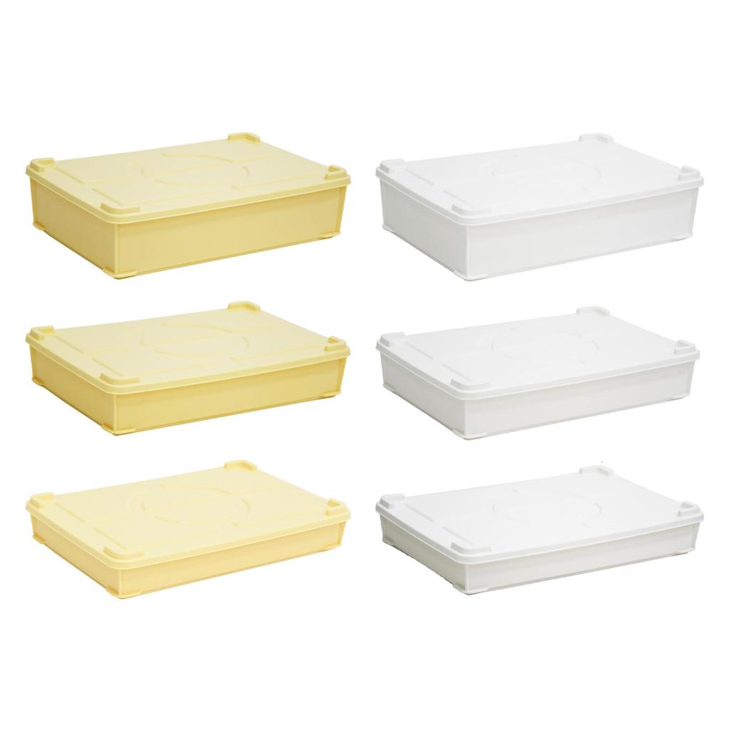 Pizza Dough Proofing Box with Cover Food Storage Tray Portable Versatile Pizza Dough Storage Box for Bakery Household Kitchen