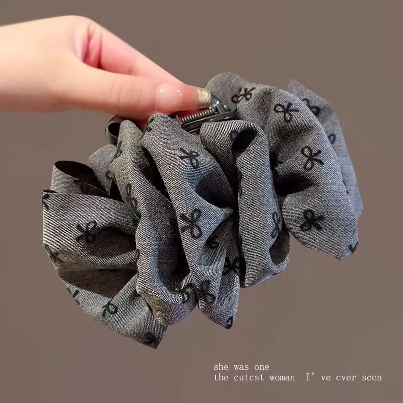 Elegante Retro-Frische Wolkenblasen-Schleifen-Haarspange: Große Haarklammer für Hinterkopf