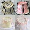 20Pcs Cartoon Cake Decorating DIY Satin Ribbon Bow Ribbion Cake Topper Cloth Cake Decoration Ornaments Birthday Party Decor