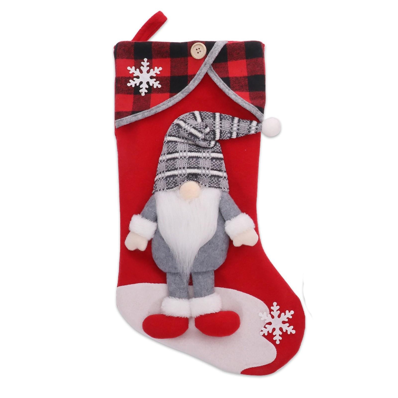 

Рождественские безликие носки-куклы с героями мультфильмов, трехмерные подарочные носки для старика, подарочная сумка, украшение для окна One Size