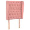 VidaXL Headboard with Ears Pink 83x23x118-128 Cm Velvet3118327