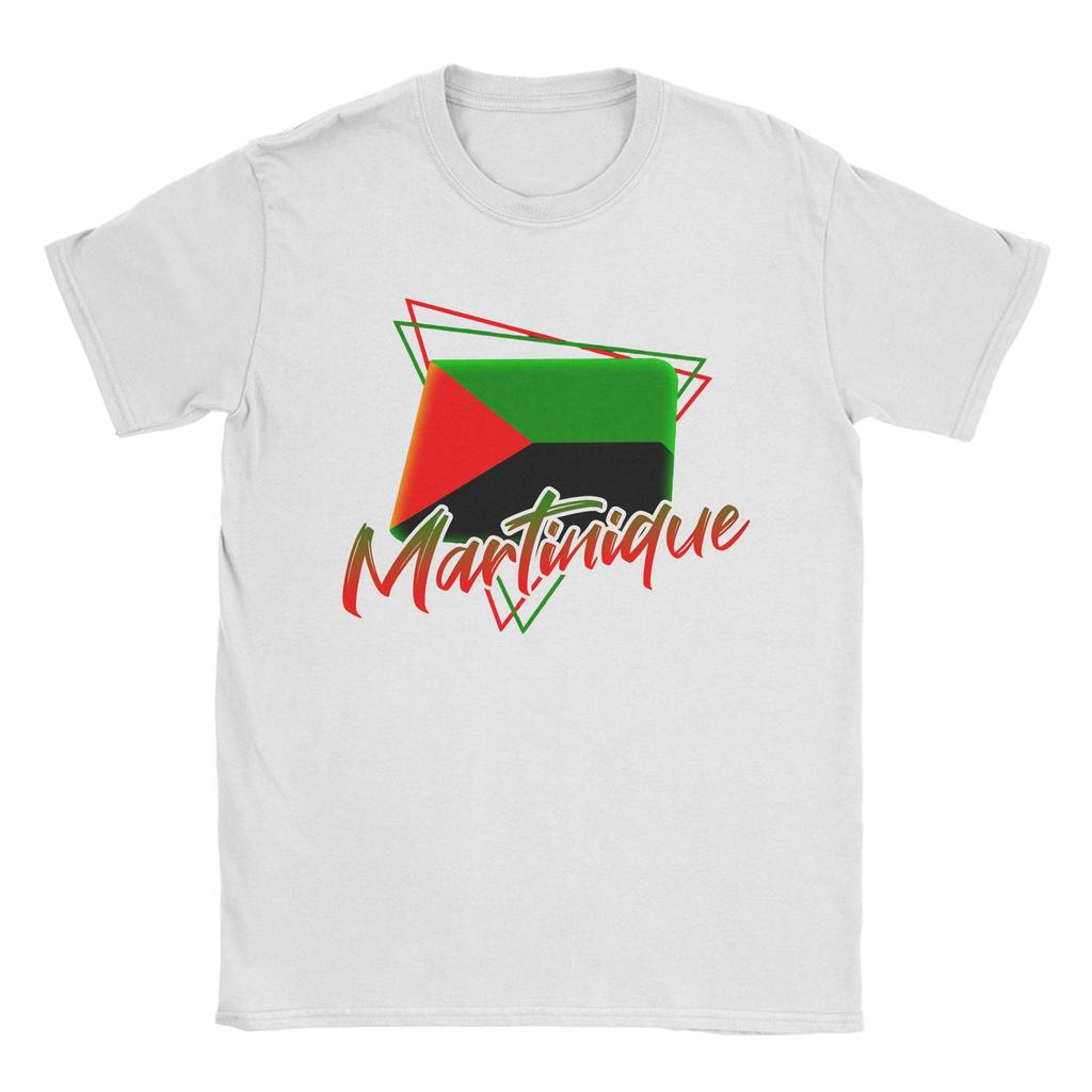 Martinique Flag T Shirt Unisexs Cotton Novelty TShirts Crew Neck Tee Shirt Short Sleeve Clothes New Arrival