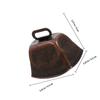 4Pcs Cowbells Vintage Metal Bells Small Farm Animal Noise Maker for Pet Training Rustic Decor Garden Home Decoration