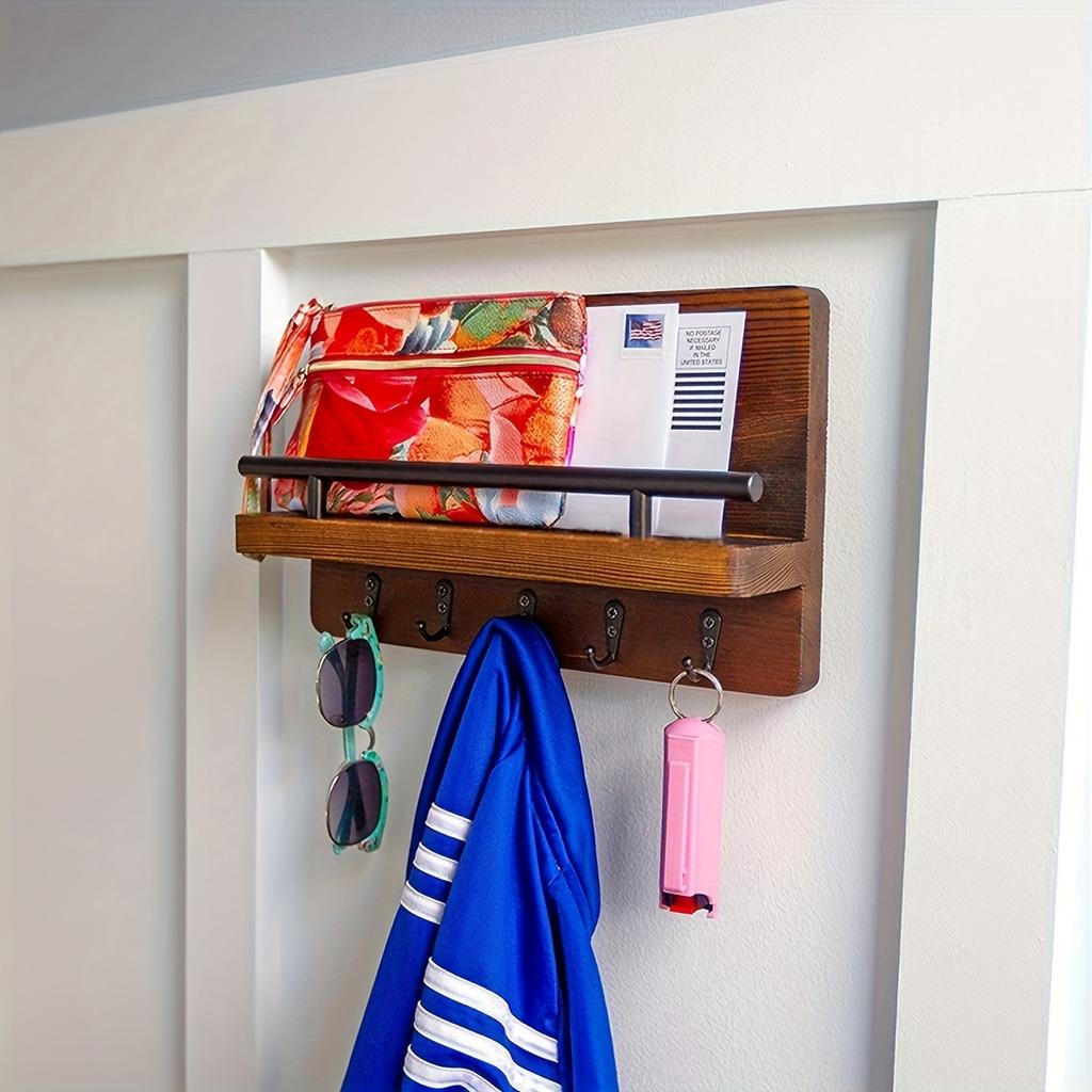 1/5/10PCS Retro Hooks Single Row Hooks Mini Wall Hooks for Home Kitchen Clothes Hanging, Modern Style, Utility Hooks